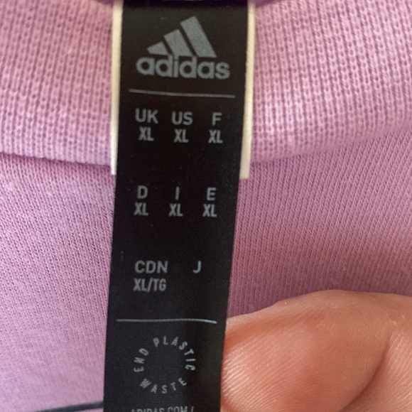 ADIDAS SWEATSUIT LILAC COLORWAY CREWNECK SIZE XL SWEATS SIZE LARGE - Picture 3 of 8